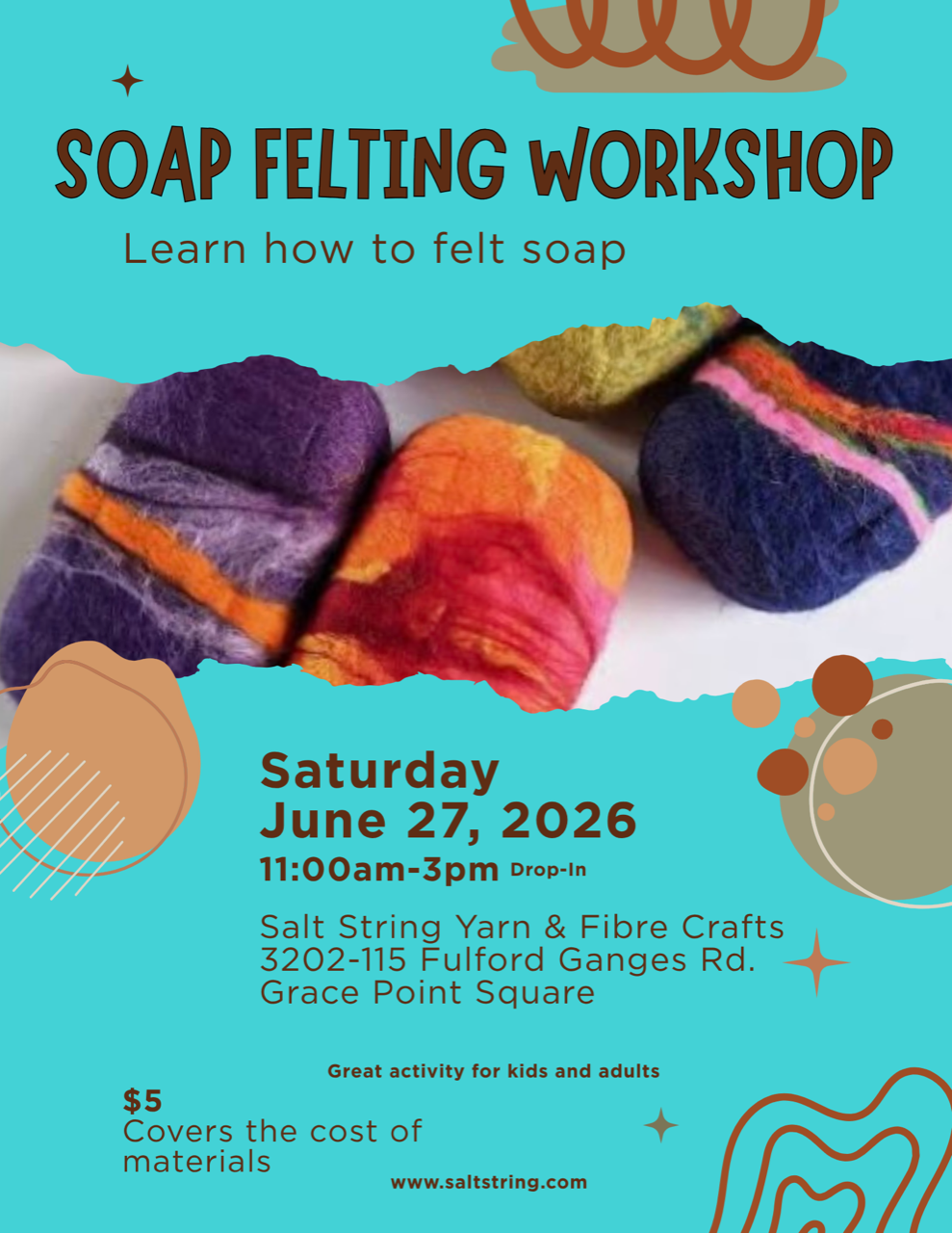 soap felting workshop